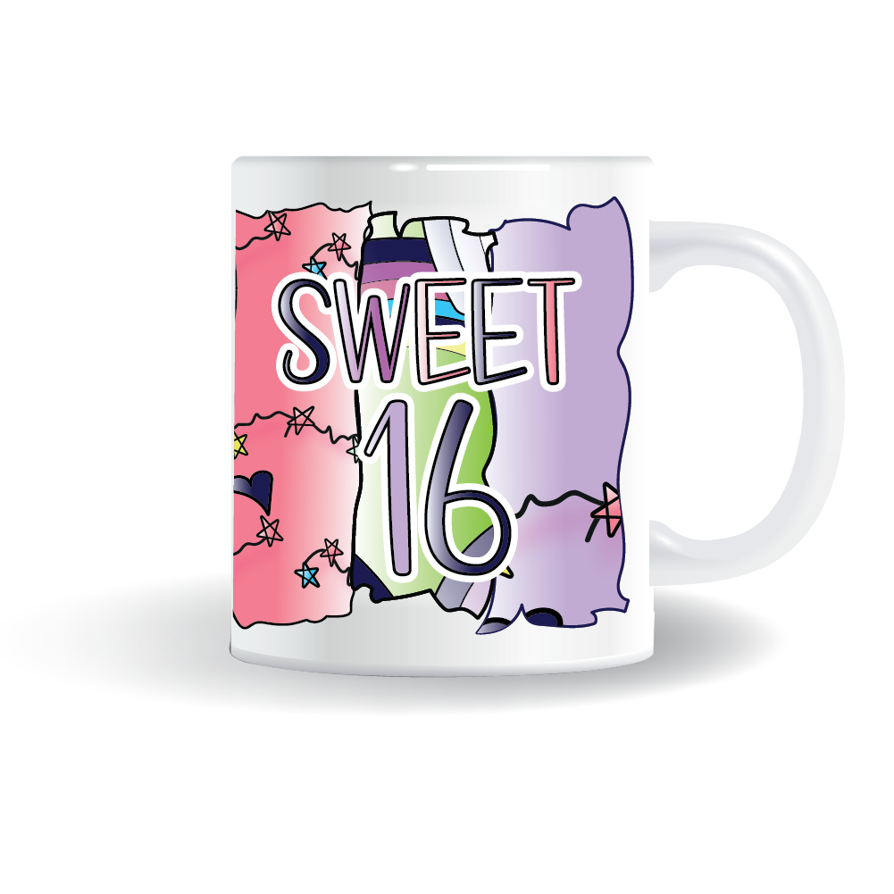 Sweet 16 Designed Mug