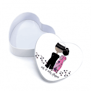 Asian Couple Personalised Tin