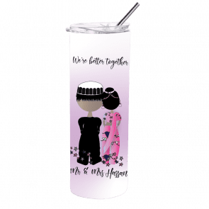 Tumbler Water Bottle Asian Couple Personalised