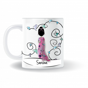 Asian, Indian Woman Personalised Mug